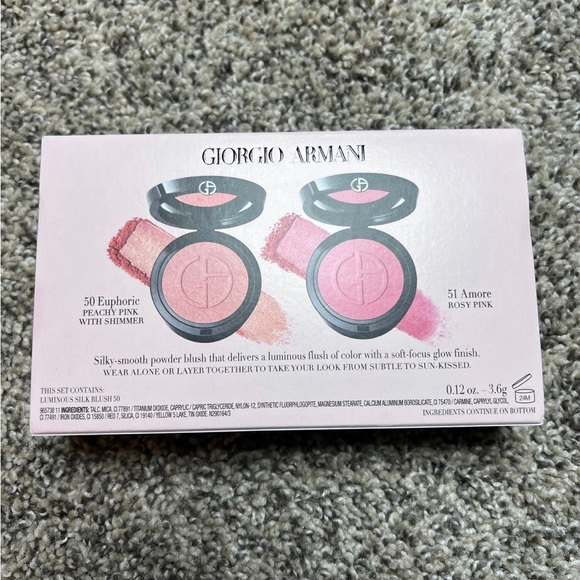 NEW SOLD OUT Armani Beauty Luminous Silk Glow Blush Duo - Picture 6 of 6